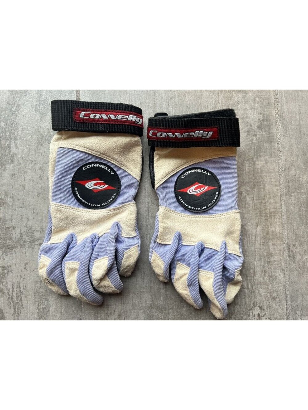 Connelly Competition Tournament Water Ski Gloves White Purple Small S